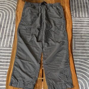 Men's Gray Nylon Pants